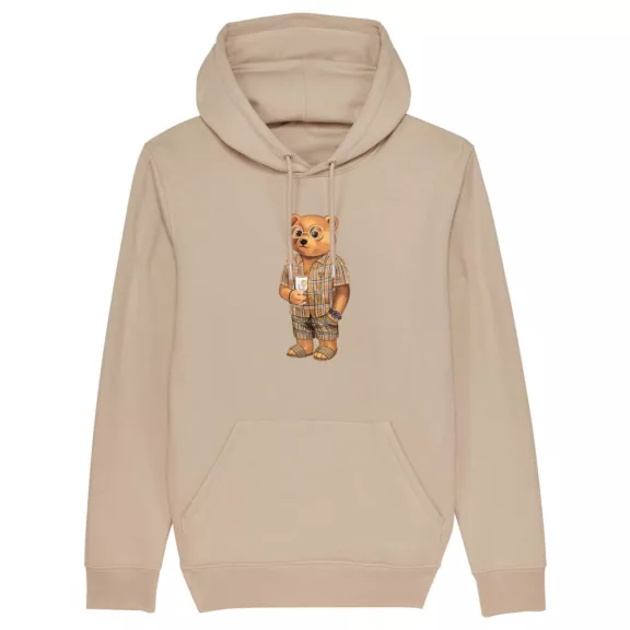 Organic Hoodie Filou LVI. - Sand brown Organic Hoodie Filou LVI. - Sand brown