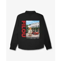 FW24 Overshirt Poster Backprint, Filou XCII. - Black