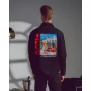 FW24 Overshirt Poster Backprint, Filou XCII. - Black FW24 Overshirt Poster Backprint, Filou XCII. - Black