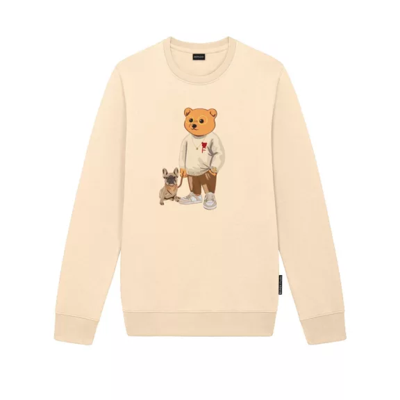 FW24 Organic Embroidered Pullover Filou LXXXVIII. - Royal Sand FW24 Organic Embroidered Pullover Filou LXXXVIII. - Royal Sand