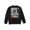 FW24 Organic Oversized Pullover Poster Backprint, Filou CXVII. - Black
