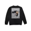 FW24 Organic Oversized Pullover Poster Backprint, Filou LXXXIV. - Black