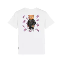 Organic Backprint T-Shirt, Filou XCIII. Flying Euro - White