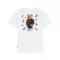Organic Backprint T-Shirt, Filou XCIII. Flying Euro - White