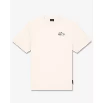 SS25 Oversized Backprint T-Shirt, Need Money - Pearl white