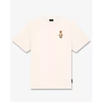 SS25 Oversized Backprint T-Shirt, Mykonos Crew - Pearl white