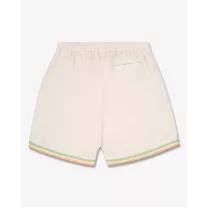 SS25 Shorts with Stripes - Pearl white