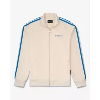   SS25 Tracksuit Jacket with Stripes, Mykonos Crew - Pearl white