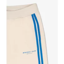   SS25 Tracksuit Sweatpants with Stripes, Mykonos Crew - Pearl white