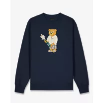 SS25 Embroidered Pullover Filou CXIV. - Navy blue