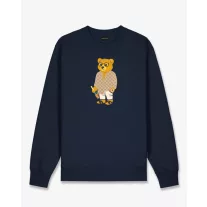 SS25 Embroidered Pullover Filou CXVIII. - Navy blue