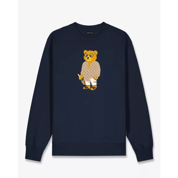SS25 Embroidered Pullover Filou CXVIII. - Navy blue SS25 Embroidered Pullover Filou CXVIII. - Navy blue