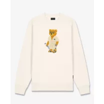 SS25 Embroidered Pullover Filou CXIII. - Pearl white