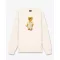 SS25 Embroidered Pullover Filou CXIII. - Pearl white