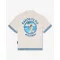 SS25 Backprint Shirt with Greek Pattern, Mykonos - Pearl white