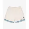 SS25 Shorts with Greek Pattern - Pearl white