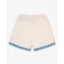 SS25 Shorts with Greek Pattern - Pearl white SS25 Shorts with Greek Pattern - Pearl white