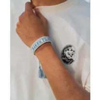 SS25 Baron Filou Bracelet, Greek Pattern - Pearl white
