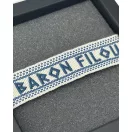 SS25 Baron Filou Bracelet, Greek Pattern - Pearl white SS25 Baron Filou Bracelet, Greek Pattern - Pearl white