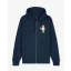 SS25 Embroidered Zip Hoodie Filou CXIV. - Navy blue