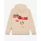 FW25 Hoodie Backprint LEFT LANE CLUB - Sand brown