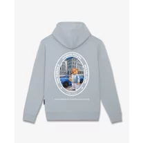 FW25 Hoodie Oval Backprint Filou CXLIX. - Frosted blue