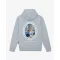 FW25 Hoodie Oval Backprint Filou CXLIX. - Frosted blue