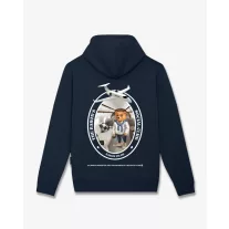 FW25 Hoodie Oval Backprint Filou CLII. - Navy blue