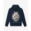 FW25 Hoodie Oval Backprint Filou CLII. - Navy blue