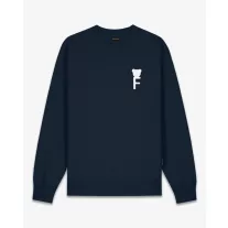 FW25 Pullover, Chenille F - Navy blue