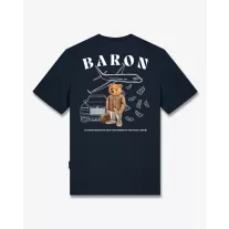 FW25 T-Shirt Backprint Filou CXLVI. BARON - Navy blue