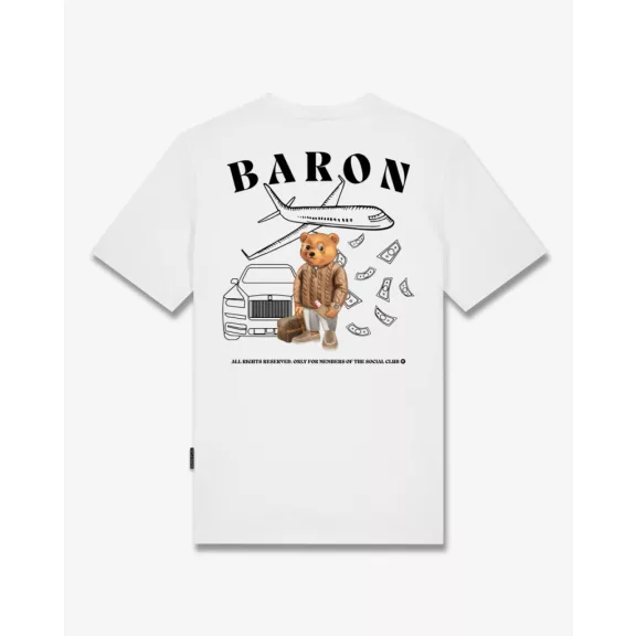 FW25 T-Shirt Backprint Filou CXLVI. BARON - White FW25 T-Shirt Backprint Filou CXLVI. BARON - White