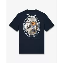 FW25 T-Shirt Oval Backprint Filou CLII. - Navy blue