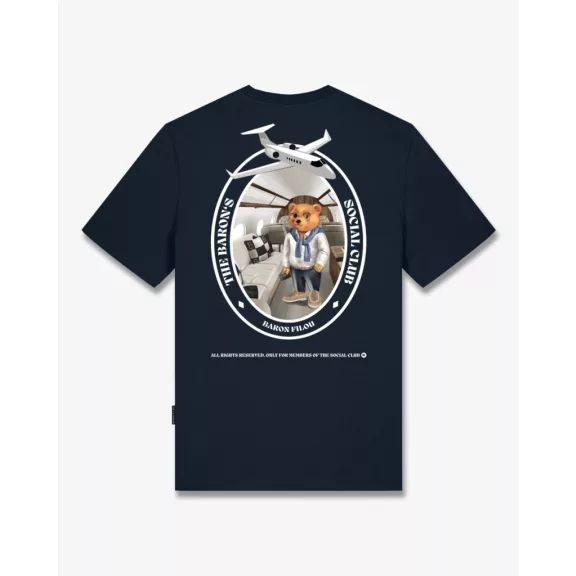 FW25 T-Shirt Oval Backprint Filou CLII. - Navy blue FW25 T-Shirt Oval Backprint Filou CLII. - Navy blue