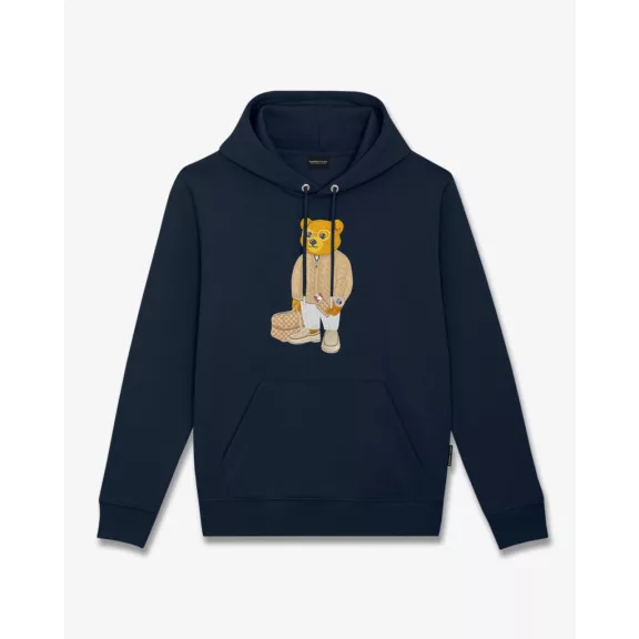 FW25 Embroidered Hoodie Filou CXLVI. - Navy blue FW25 Embroidered Hoodie Filou CXLVI. - Navy blue