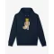 FW25 Embroidered Hoodie Filou CXLVI. - Navy blue
