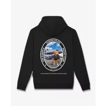 FW25 Hoodie Oval Backprint Filou CLI. - Black