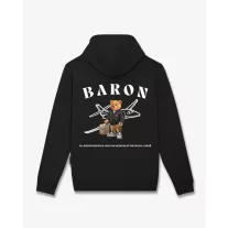 FW25 Hoodie Backprint Filou CLI. BARON - Black