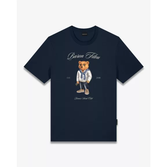 FW25 T-Shirt Filou CLII. Baron’s Social Club - Navy blue FW25 T-Shirt Filou CLII. Baron’s Social Club - Navy blue