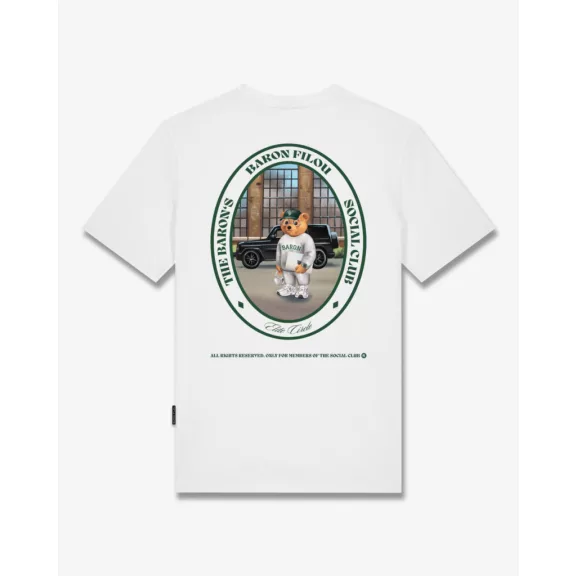 FW25 T-Shirt Oval Backprint Filou CXLVII. - White FW25 T-Shirt Oval Backprint Filou CXLVII. - White