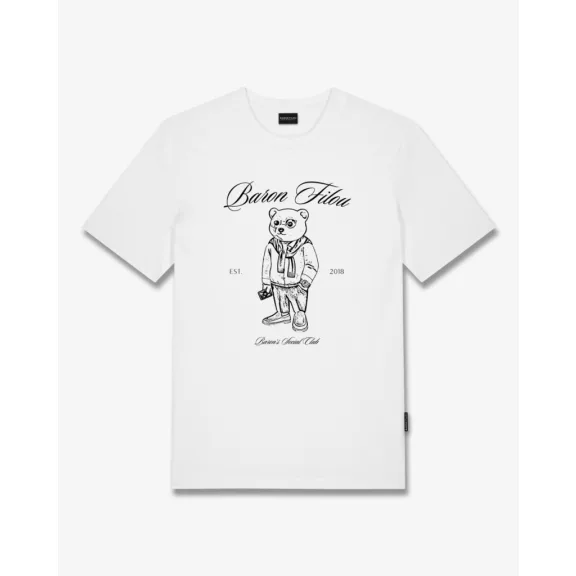 FW25 T-Shirt Filou CLII. Backprint Sketch - White FW25 T-Shirt Filou CLII. Backprint Sketch - White