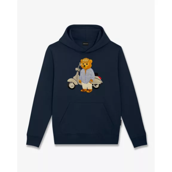 SS26 Embroidered Hoodie Filou CLXXI. - Navy blue SS26 Embroidered Hoodie Filou CLXXI. - Navy blue