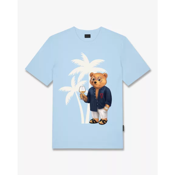 SS26 T-Shirt Filou CLXIV. PALMS - Light blue SS26 T-Shirt Filou CLXIV. PALMS - Light blue