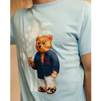 SS26 T-Shirt Filou CLXIV. PALMS - Light blue