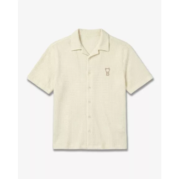 SS26 Signature Structured Shirt - Off-White SS26 Signature Structured Shirt - Off-White