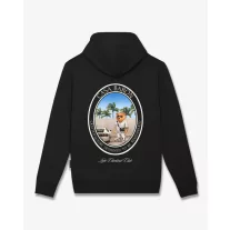 SS26 Oval Backprint Hoodie Filou CLXIX. - Black