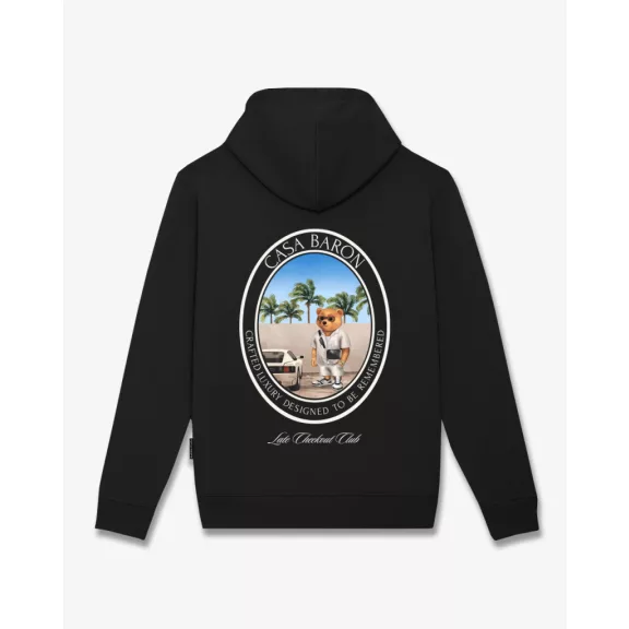 SS26 Oval Backprint Hoodie Filou CLXIX. - Black SS26 Oval Backprint Hoodie Filou CLXIX. - Black