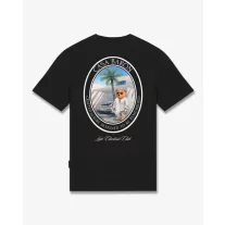 SS26 Oval Backprint T-Shirt Filou CLXVIII. - Black