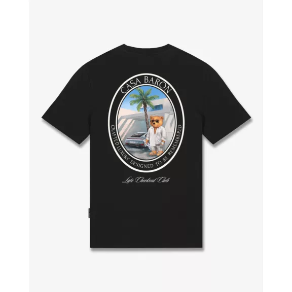 SS26 Oval Backprint T-Shirt Filou CLXVIII. - Black SS26 Oval Backprint T-Shirt Filou CLXVIII. - Black