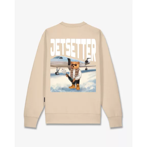 Backprint Pullover Filou CLXXIII. JETSETTER - Sand brown Backprint Pullover Filou CLXXIII. JETSETTER - Sand brown
